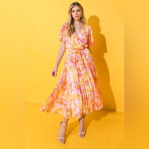Flying Tomato TOLD YOU SO GIRL WOVEN MIDI DRESS